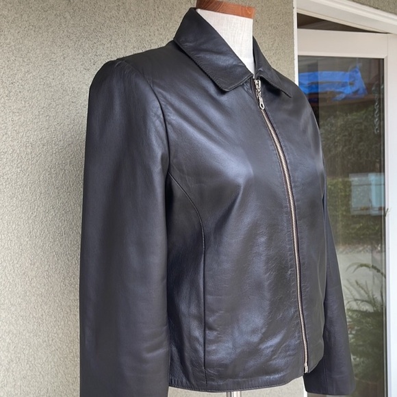 Versace Classic V2 vintage brown leather jacket - Picture 6 of 9